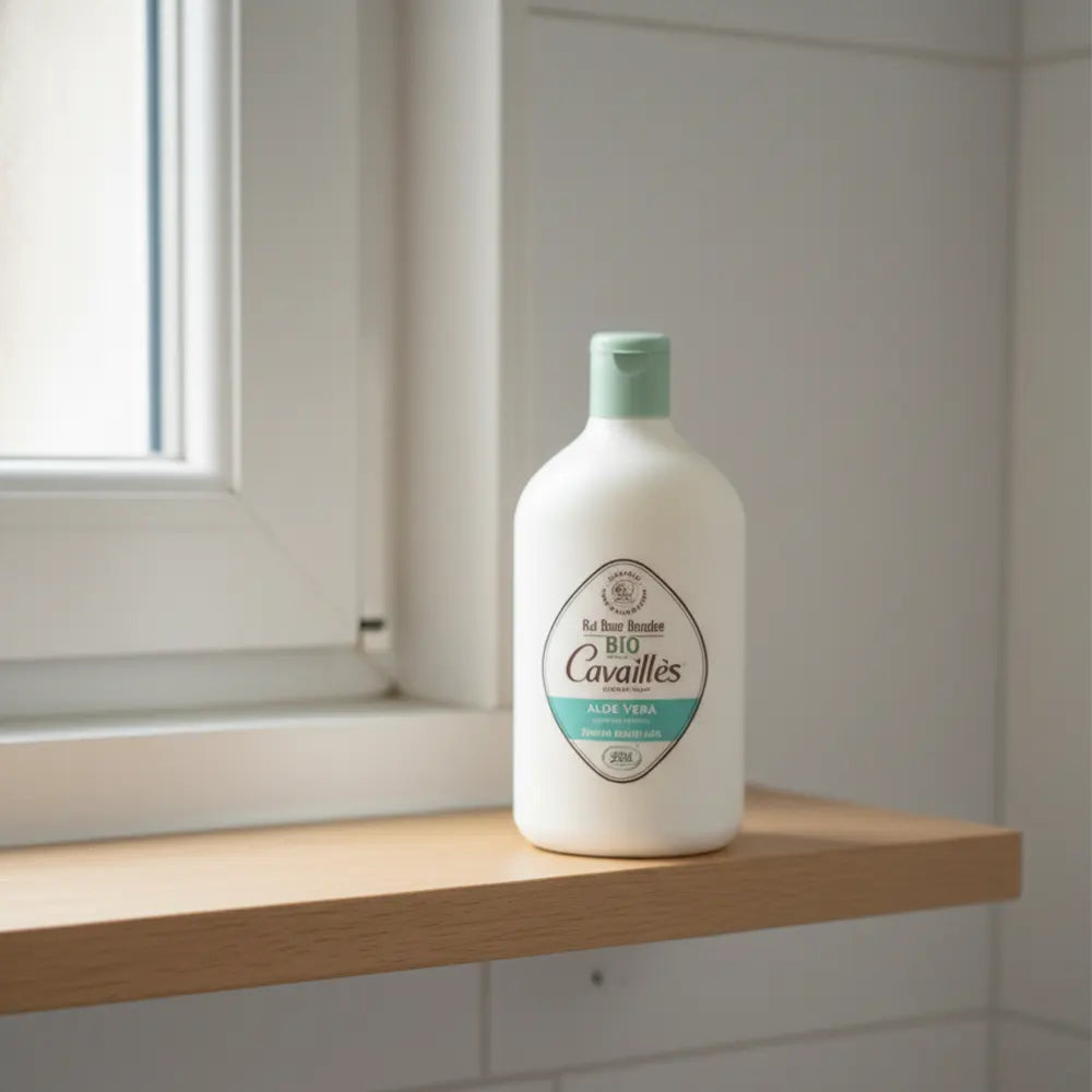 Rogé Cavaillès Gel de Baño y Ducha con Aloe Vera Orgánico para Pieles Secas - 400ml