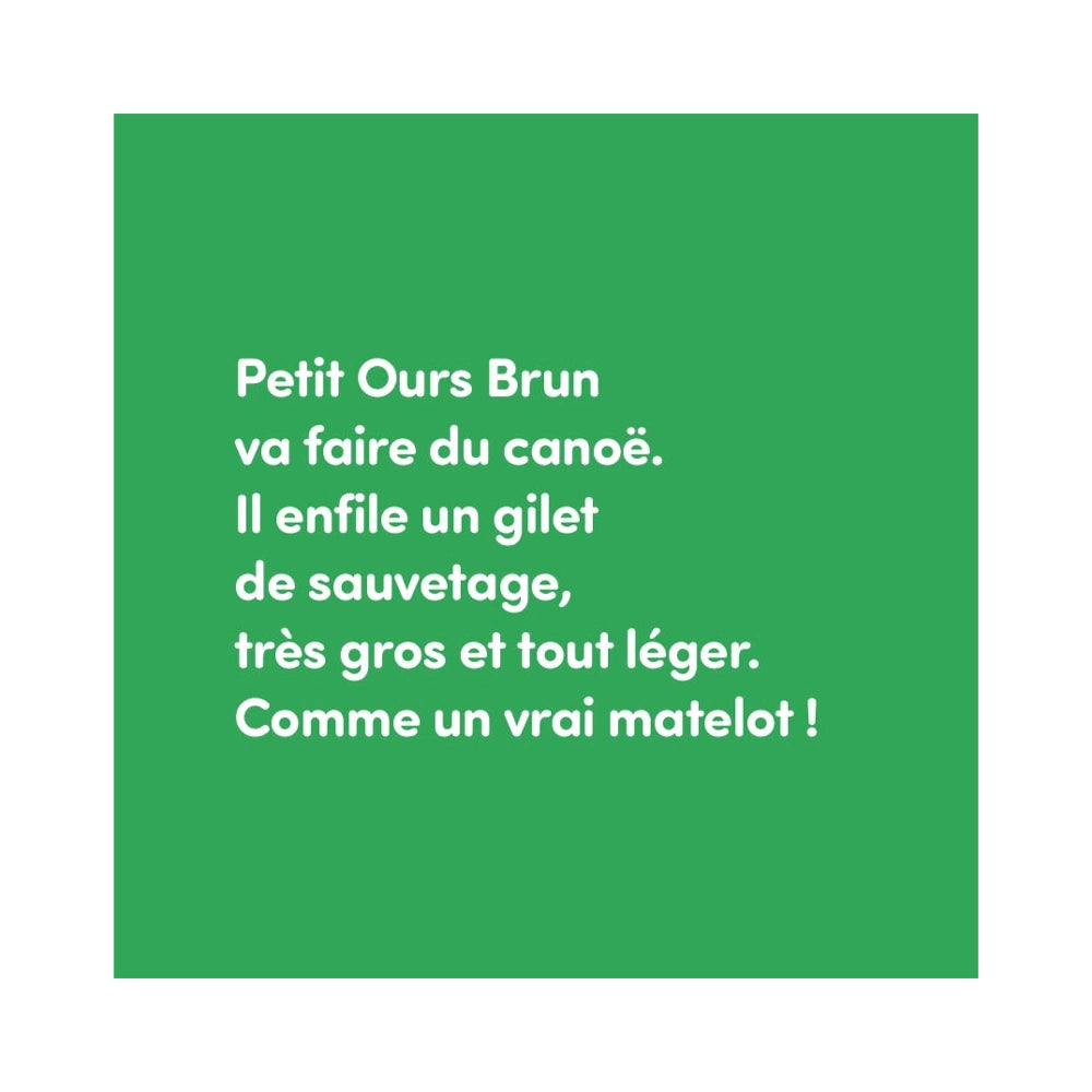 Petit Ours Brun - Fait du Canoë