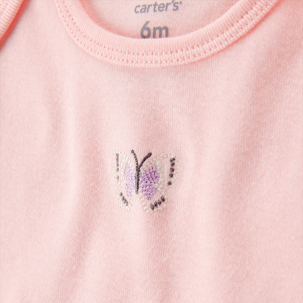 Carter's Girl's 7-Pack Short Sleeve Cotton Bodysuits