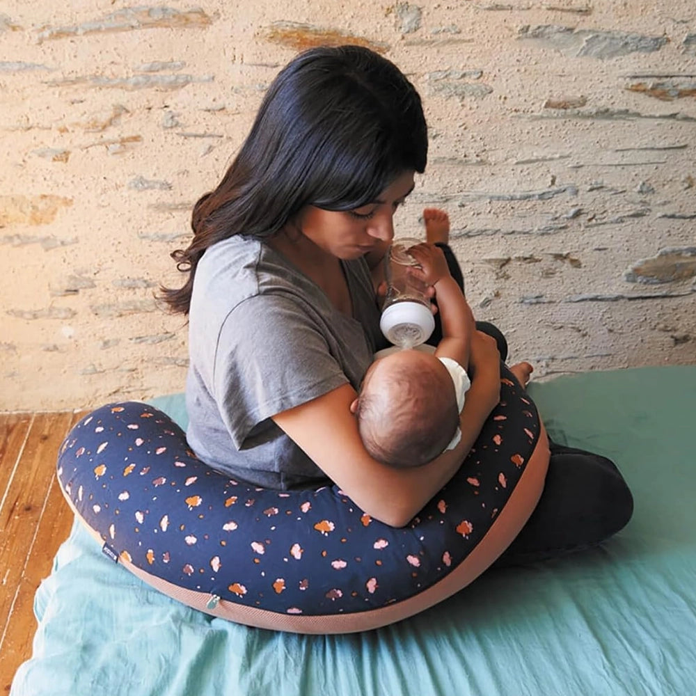 Coussin d'Allaitement & Grossesse 3en1 Multirelax - Fleurs & Cassonade