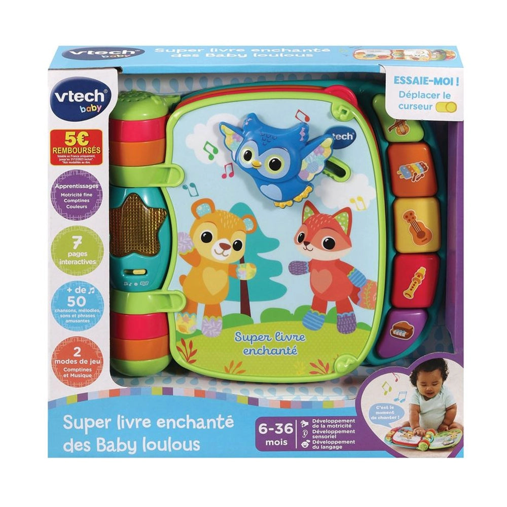 في تيك الكتاب السحري الرائع للبيبي لولو أزرق 3 أشهر+