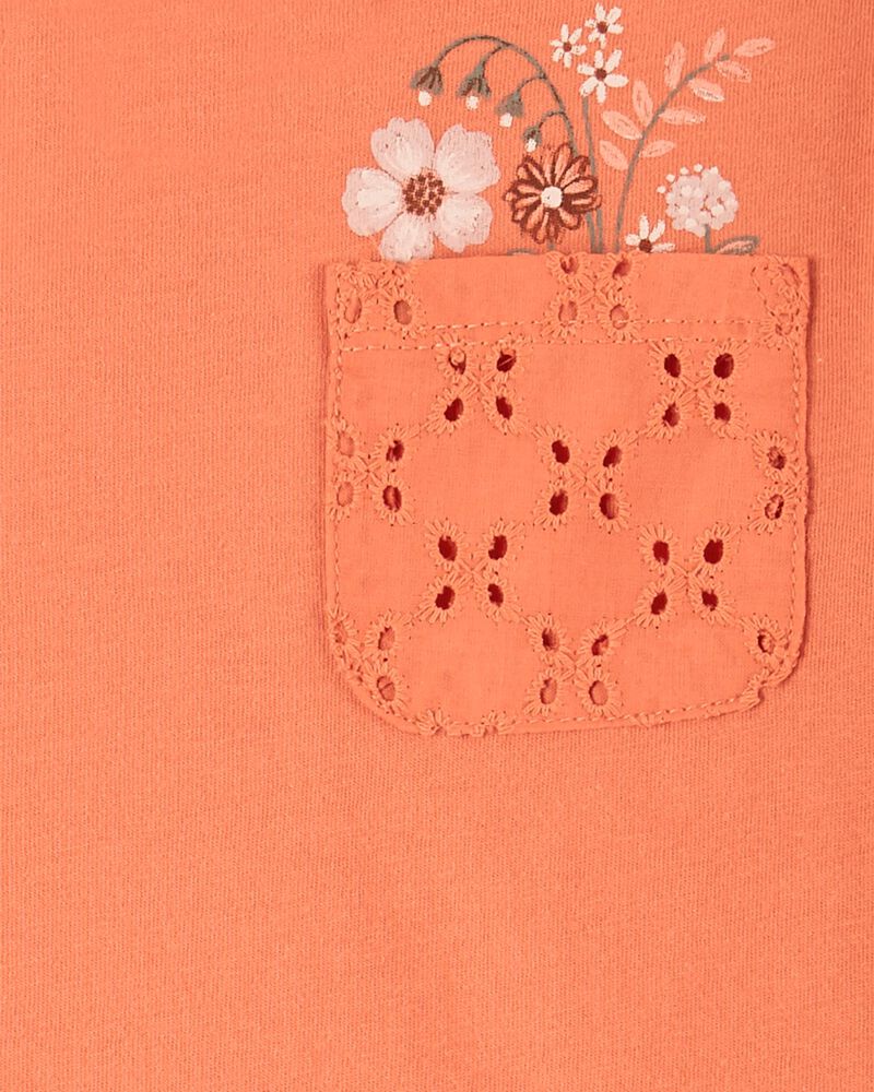 T-shirt à Poche Péplum Bébé Carter's - Orange