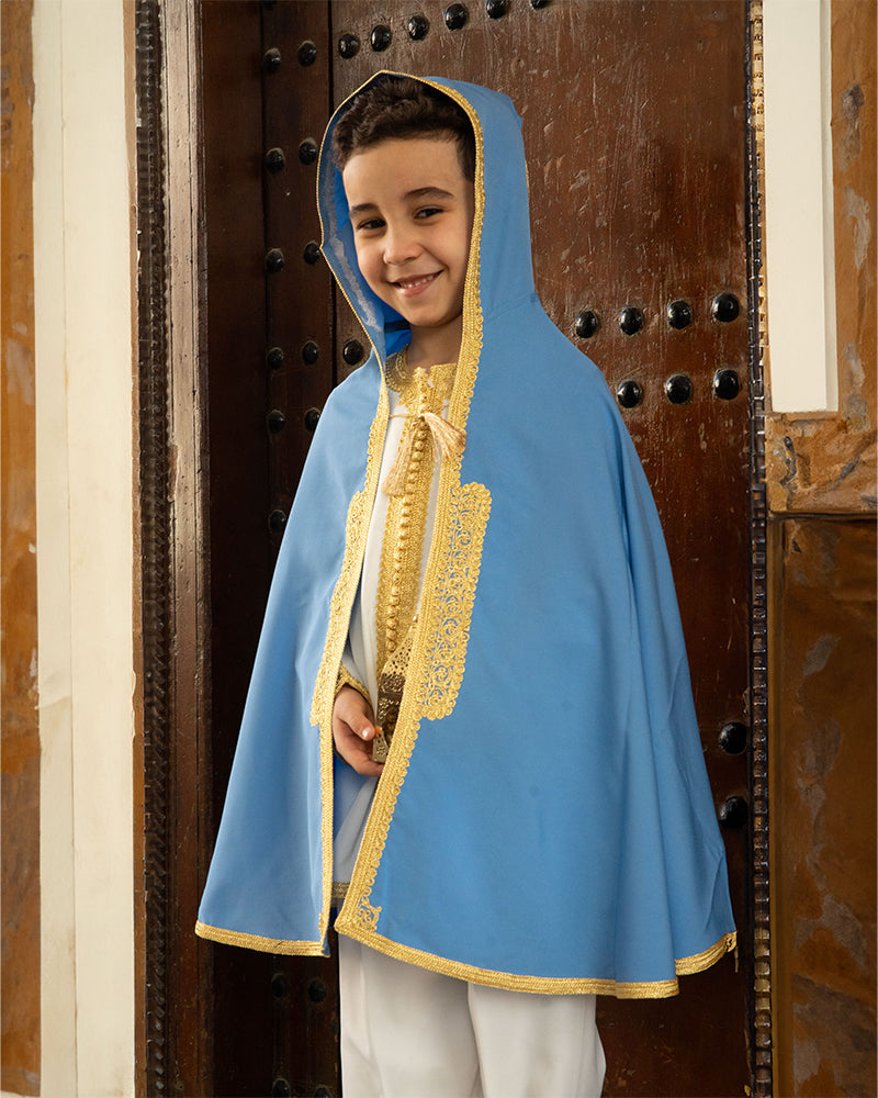 Jabador de dos piezas con Selham para niños 3-6A - Azul cielo