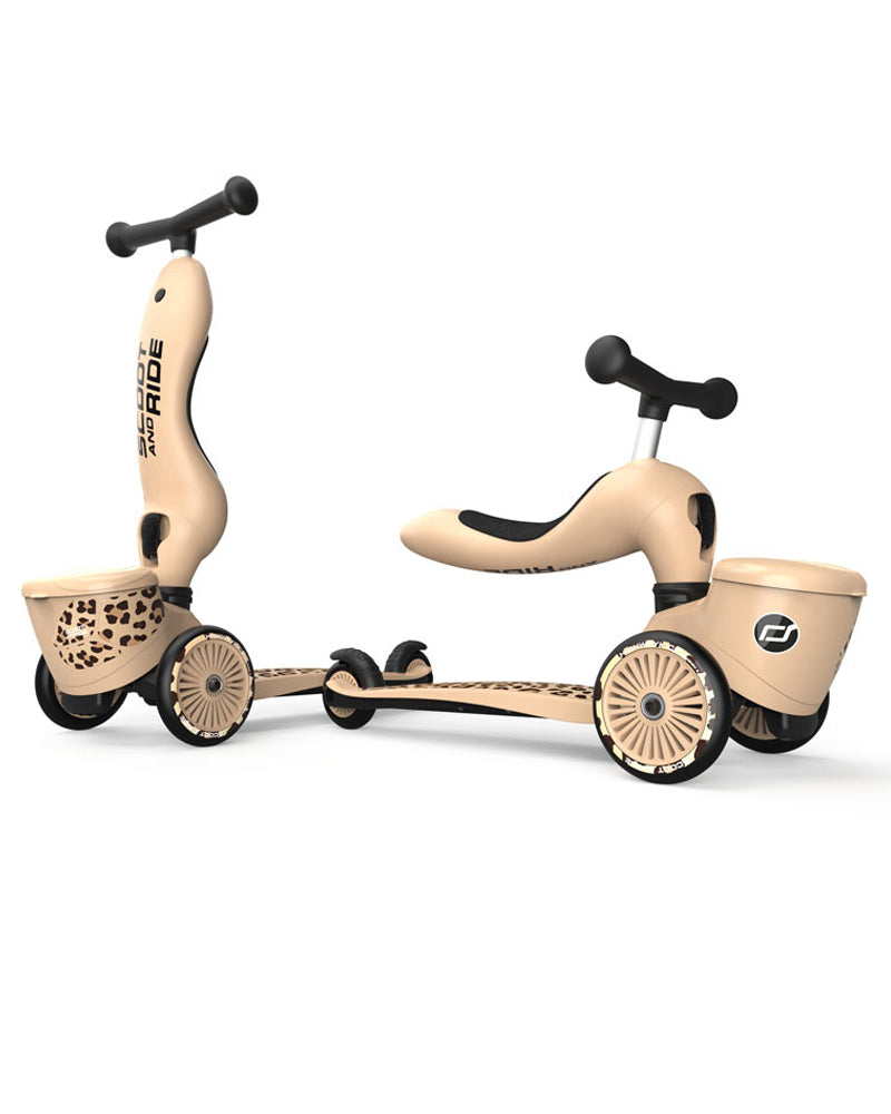 Scoot And Ride Trottinette 2en1 Highwaykick 1 Lifestyle - Leopard