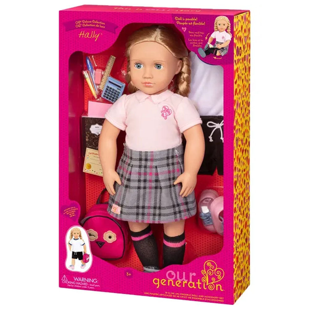 Our Generation Deluxe School Girl Doll 3Y+ - Hally