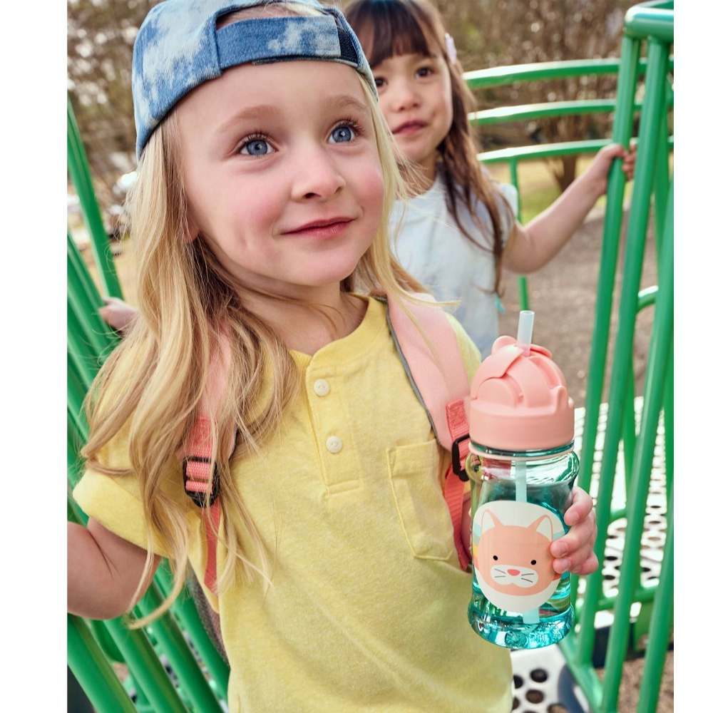 Skip Hop Gourde à Paille Zoo 355ml - Chat