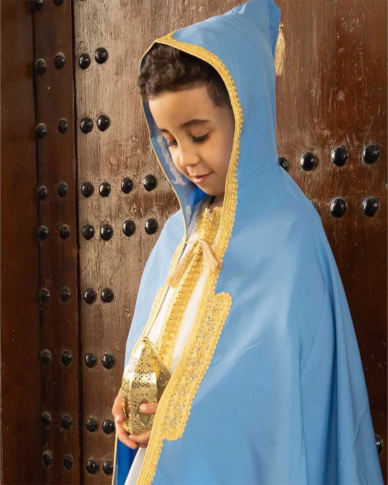 Jabador de dos piezas con Selham para niños 3-6A - Azul cielo