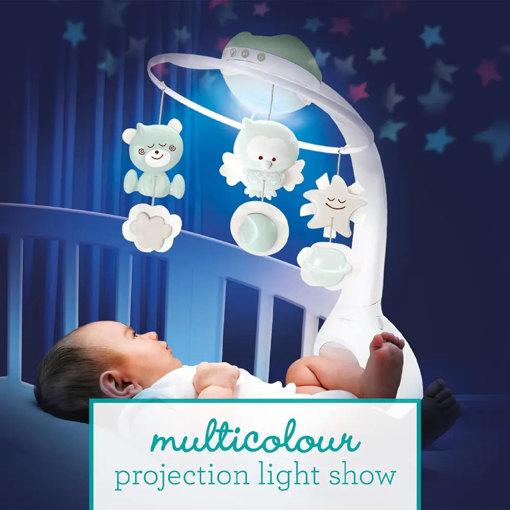 Infantino Projecteur Musical Mobile 3 en 1 – Vert Menthe