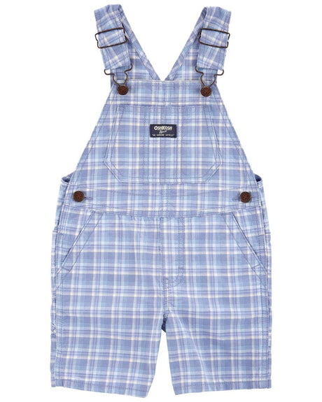 Salopette Short À Carreaux OshKosh - Bleu
