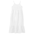 Robe Mi-Longue en Coton Carter's - Blanc