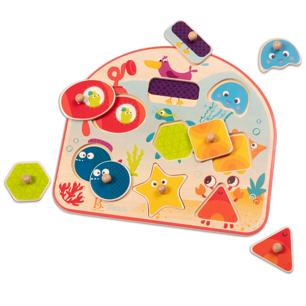 B. Toys Wooden Sea Treasures Puzzle 18M+