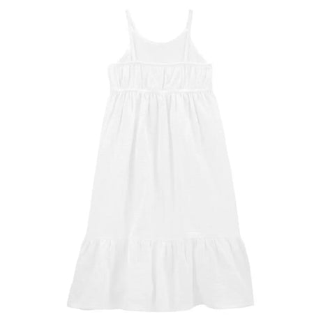 Robe Mi-Longue en Coton Carter's - Blanc