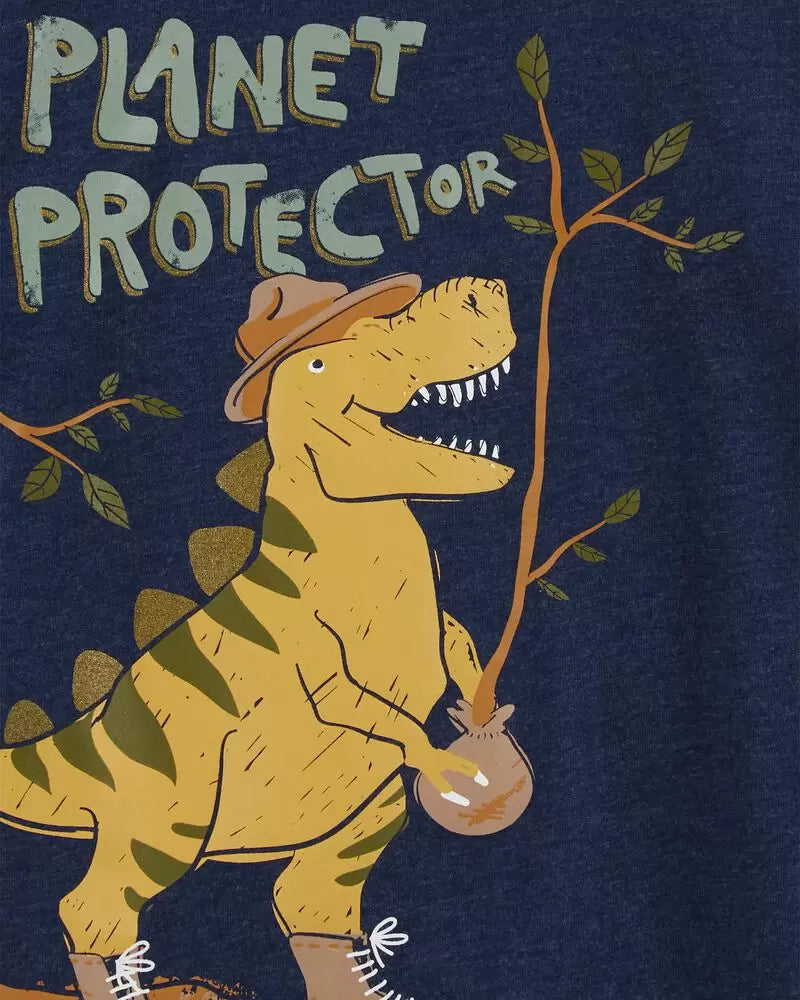 T-Shirt En Jersey Dinosaure Carter's - Bleu Marine