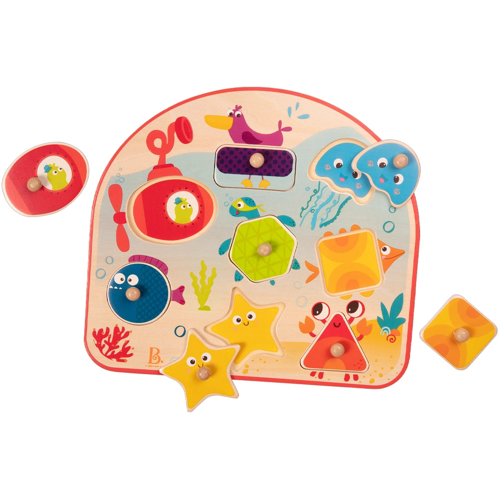 B. Toys Wooden Sea Treasures Puzzle 18M+