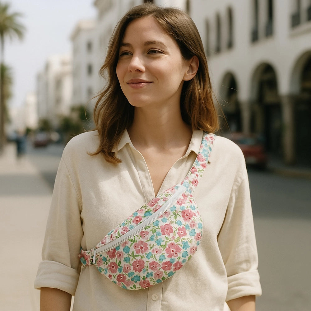 Banane Babymat - Fleurs Colorées