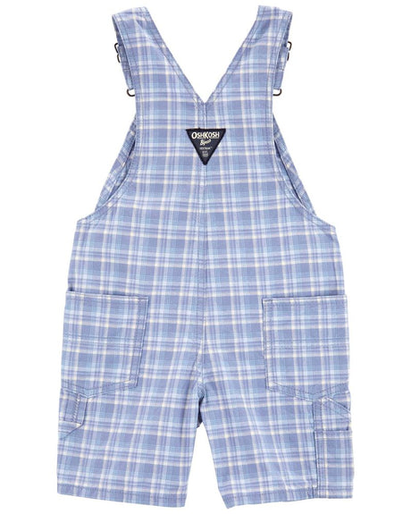 Salopette Short À Carreaux OshKosh - Bleu