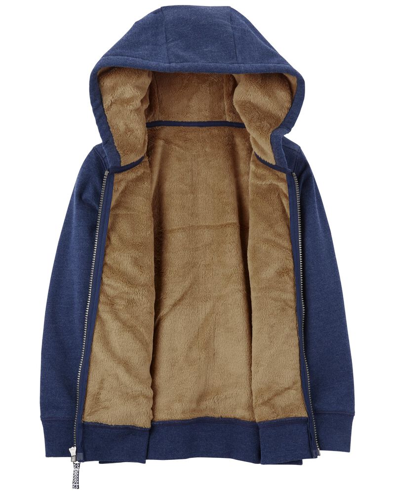 Sweat À Capuche Doublé Pelucheux Carter's - Bleu