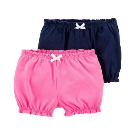 Lot de 2 Shorts en Coton Carter's - Rose & Bleu
