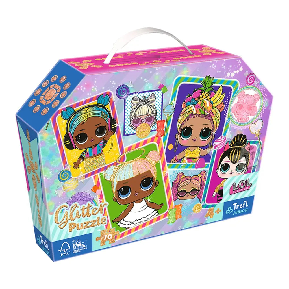 Trefl Puzzle Glitter L.O.L Surprise 70 Pièces - 4A+