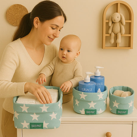 Lot de 3 Paniers Babymat - Étoiles