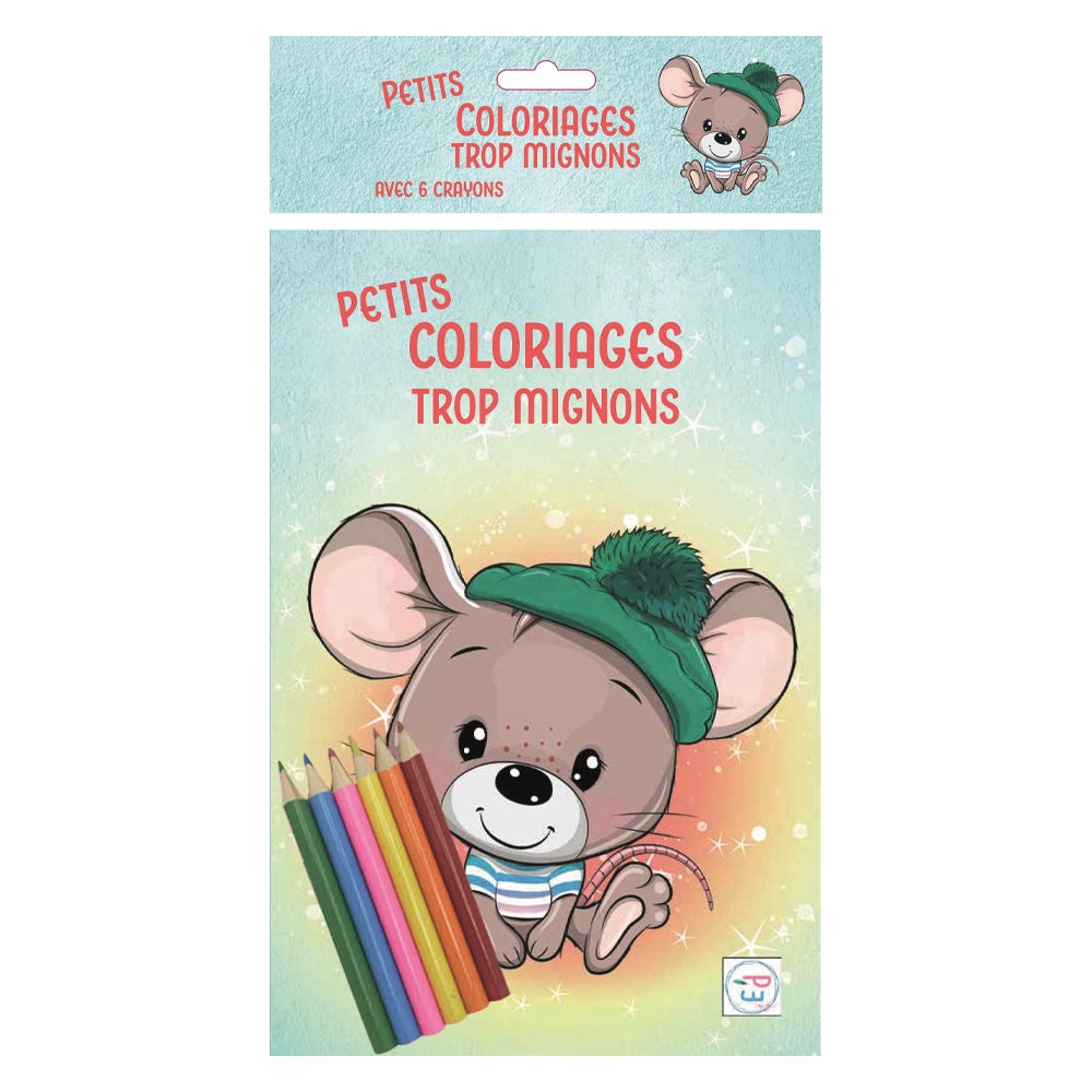 Plume Univers Petits Coloriages Trop Mignons - Souriceau