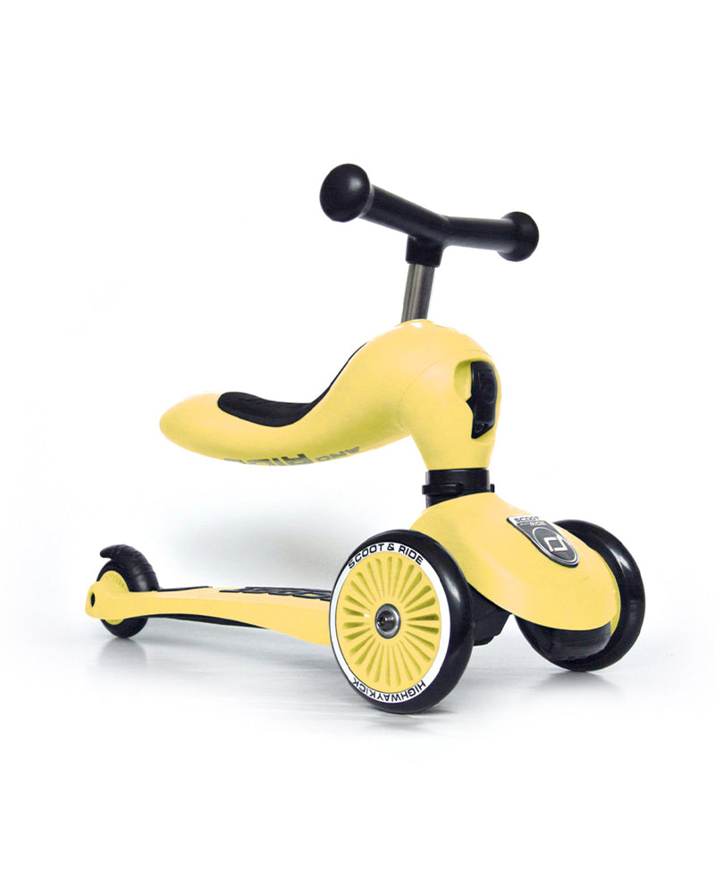 Scoot And Riide Trottinette 2en1 Highwaykick 1 - Citron