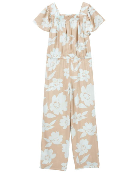 Combinaison En Jersey Fleuri Carter's - Beige