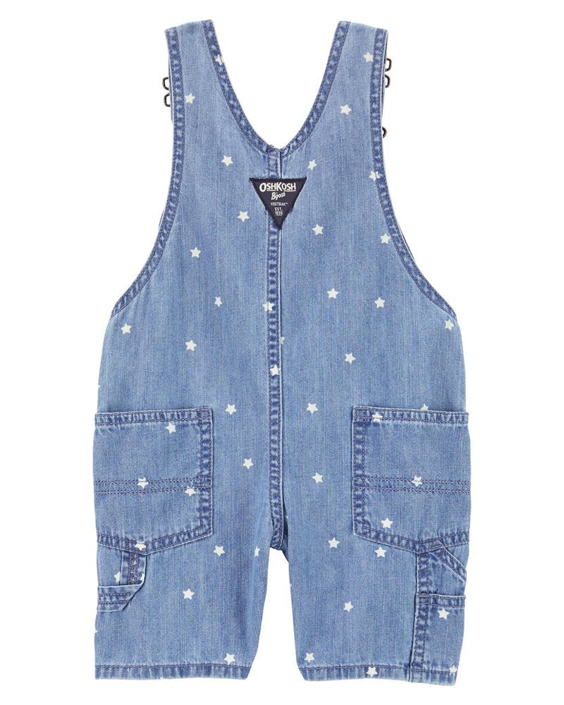 OshKosh Baby Star Print Shortalls - Blue