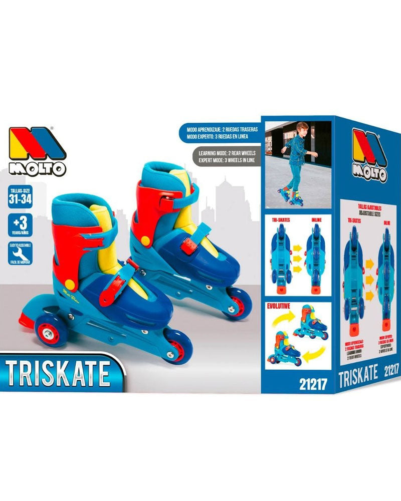 Molto Patines en línea Talla 31-34 - Azul