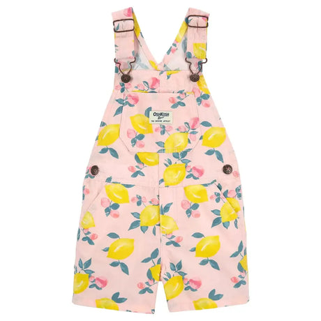 Salopette Short à Imprimé Citron Oshkosh - Rose