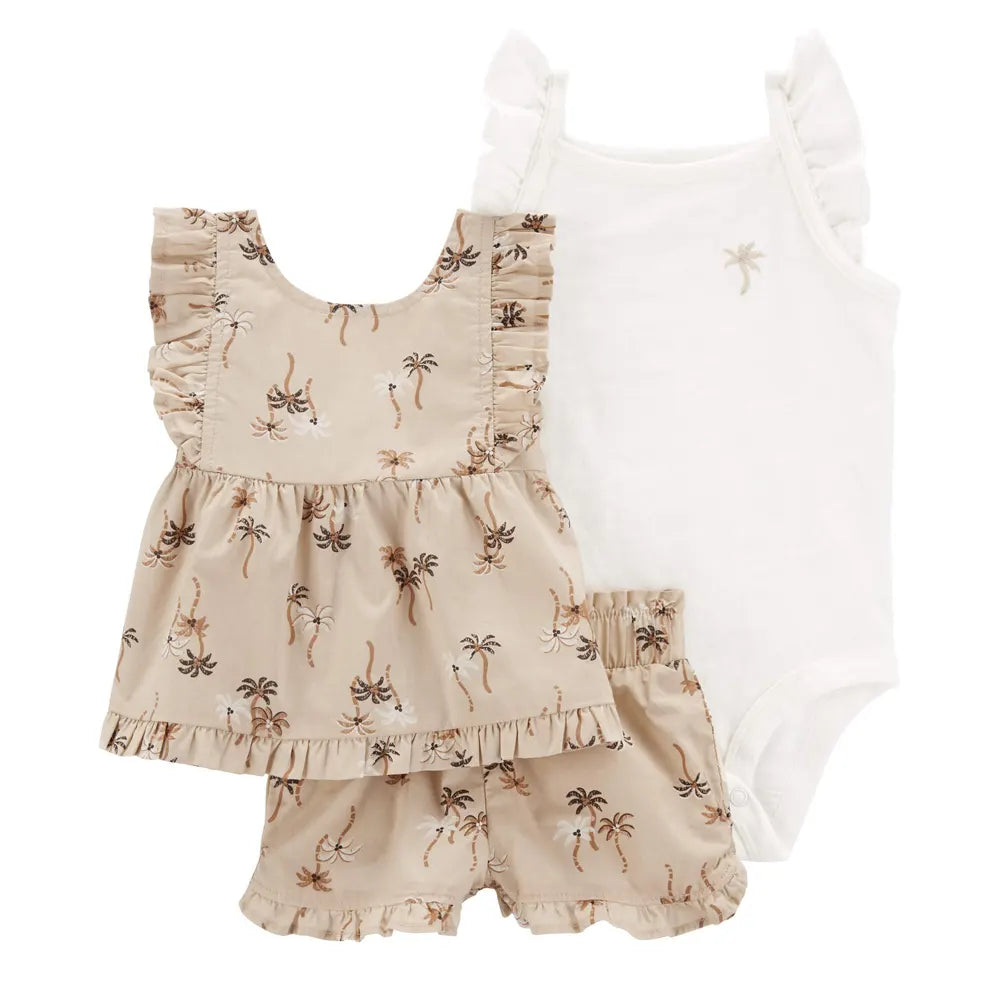 Ensemble 3 Pièces Carter's - Palmier