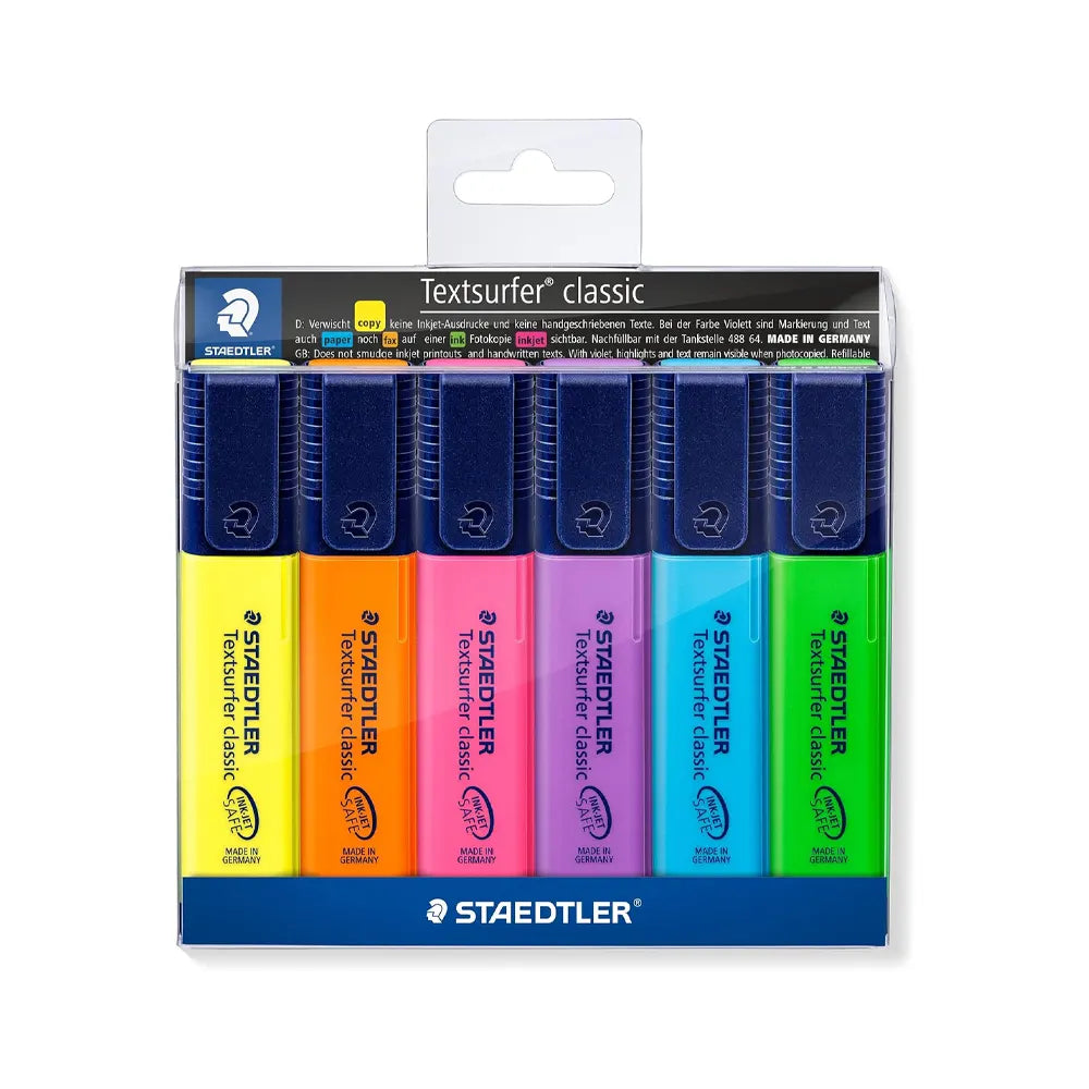 Staedtler Set of 6 Textsurfer Classic 364 WP6 Highlighters