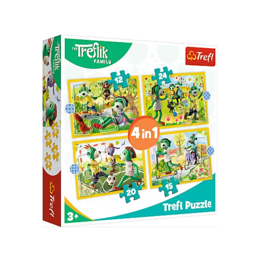 Trefl – Puzzle 4 En 1 Hot Wheels, 4 X 250 Pièces, Voitures De Course, Pour Adolescents, Fabriqué En Pologne