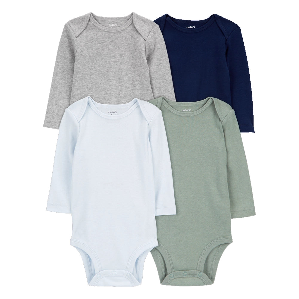 Lot de 4 Bodies à Manches Longues Carter's - Multi