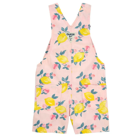 Salopette Short à Imprimé Citron Oshkosh - Rose