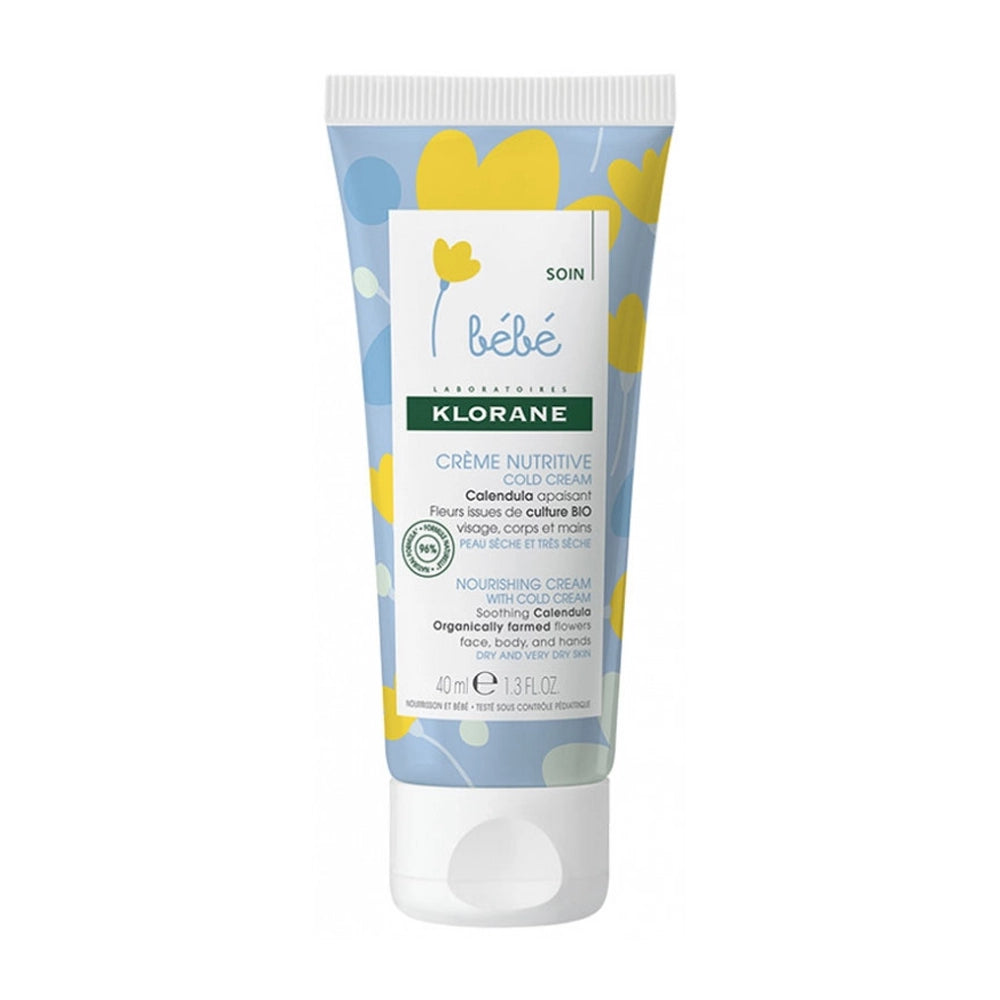 Klorane Bébé Crème nutritive au Cold Cream et Calendula - 40ml