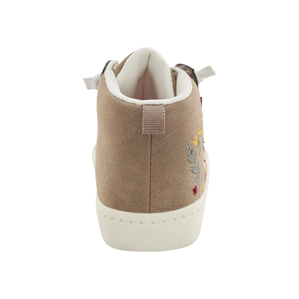 كارترز شوز أحذية رياضية عالية الرقبة بنقش زهور - كاكي