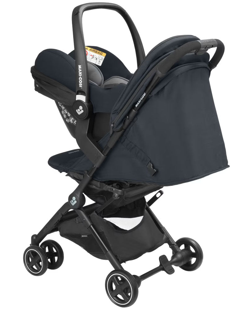 Maxi-cosi Pack Poussette Lara 2 Duo Essential Graphite + Siège Auto + Adaptateurs