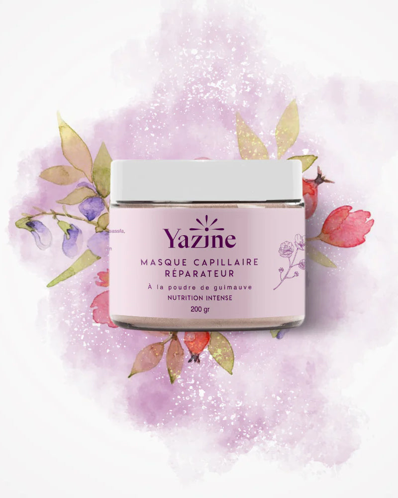 Yazine Masque Capillaire à La Poudre de Guimauve - 200g