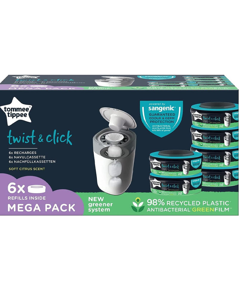 Lot de 6 recharges Tommee Tippee Twist & Click