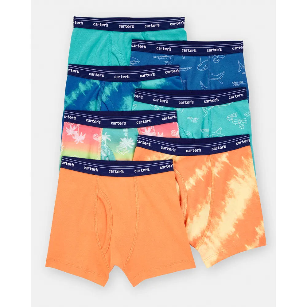 Lot de 7 boxers tie-dye garçon - Coton