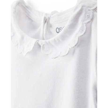 T-shirt blanc manches courtes fille - Coton