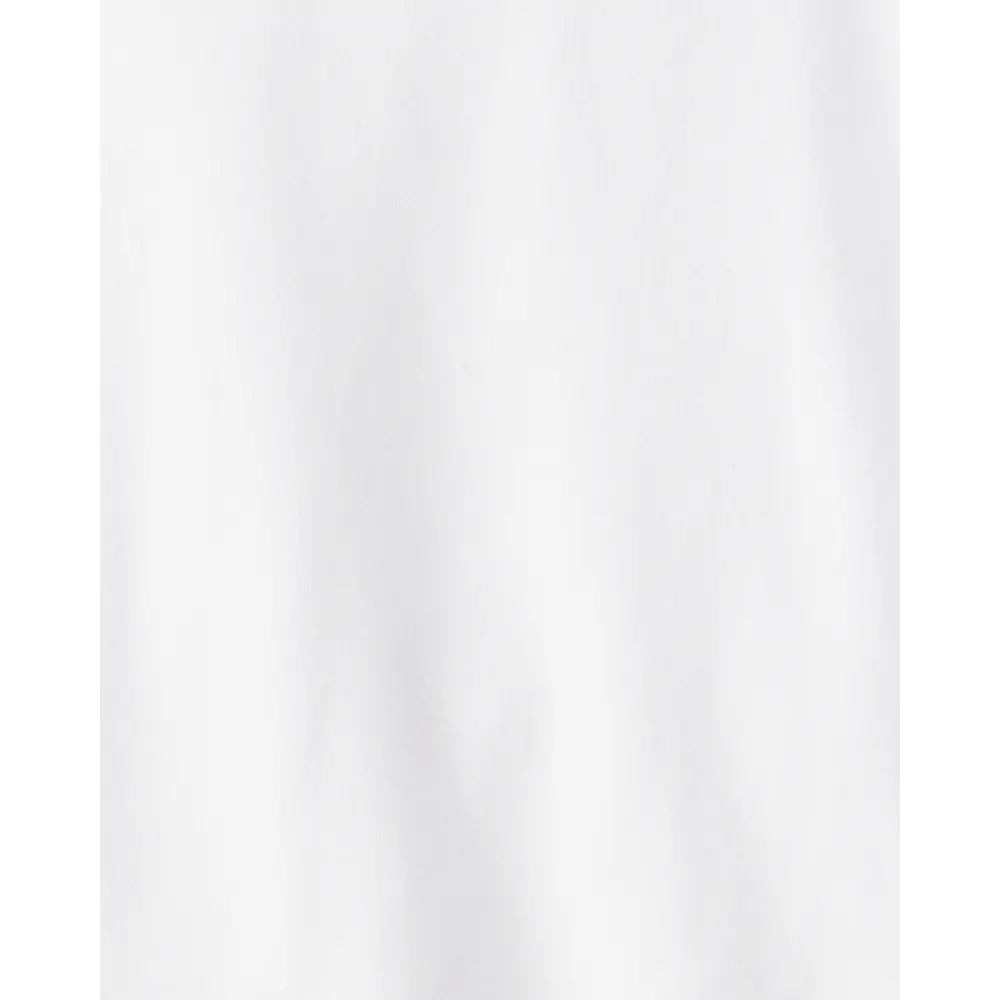 T-shirt blanc manches courtes fille - Coton