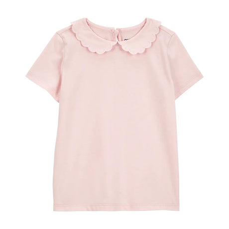 T-shirt rose manches courtes fille - Coton