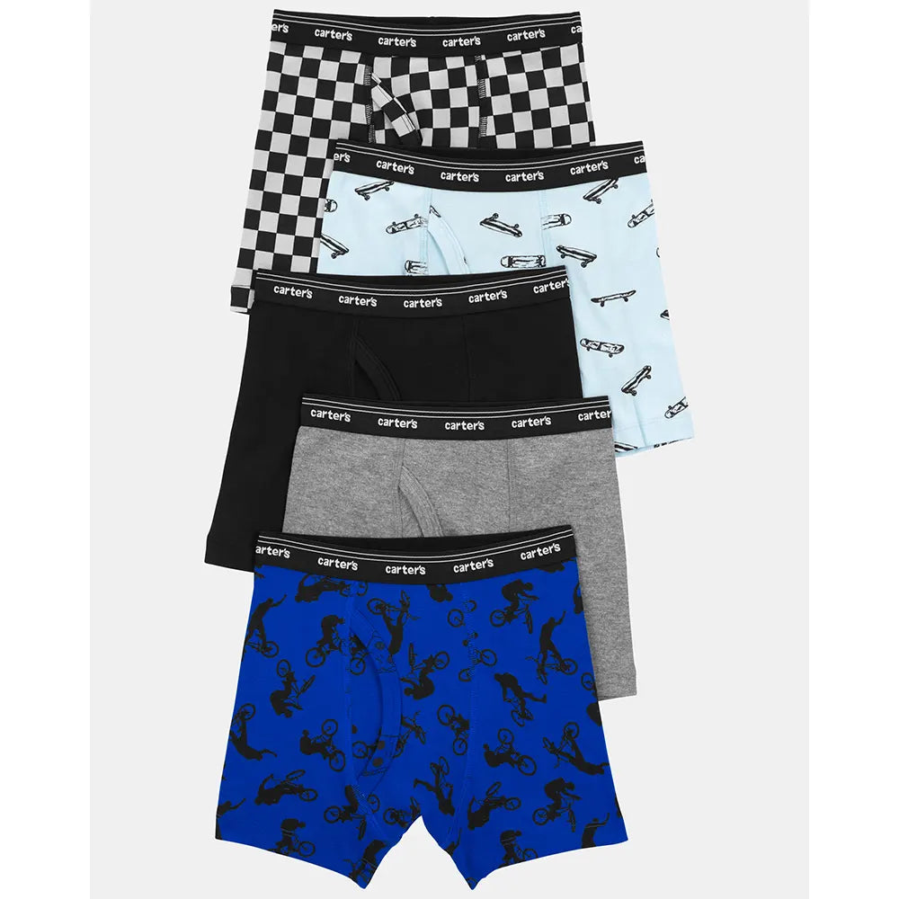 Lot de 5 Boxers en Coton Garçon Carter's