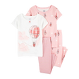 Ensemble 4 pièces pyjama montgolfière fille - Coton