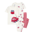 Pyjama 4 pièces pompier garçon - 100% Coton