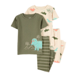 Pyjama 4 pièces dinosaure garçon - Coton