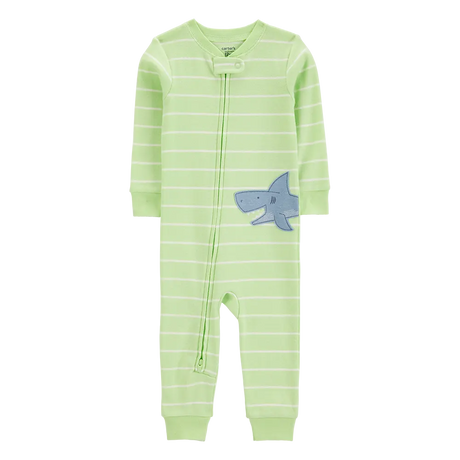 Pyjama 1 pièce sans pieds requin garçon - Coton