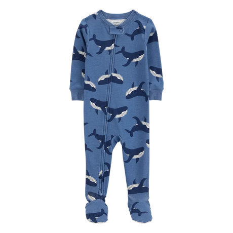 Pyjama dors-bien baleine pour garçon - Coton